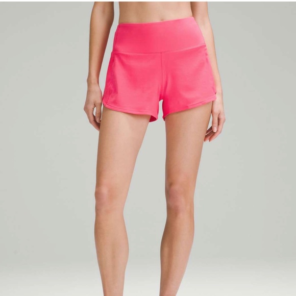 NWT Lululemon Speed Up HR Short 4" Lined Lip Gloss, Size 4 - Picture 1 of 7